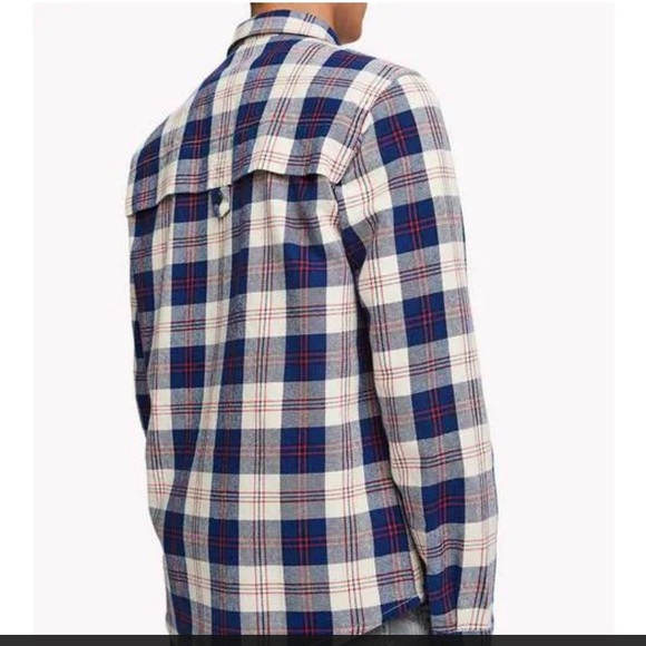 Scotch and Soda Checked Shirt with Spread Collar L - Picture 6 of 7